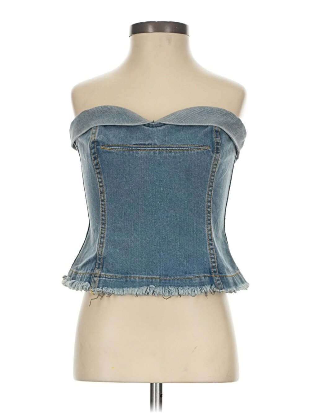 Denim Corset Bustier Y2K VINTAGE RARE EUC